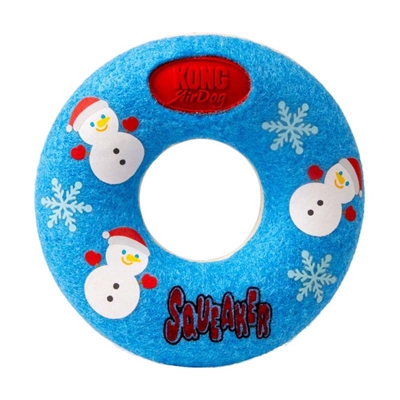 KONG Holiday Airdog Donut med Snögubbar